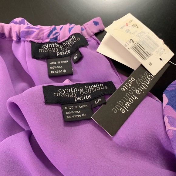 Cynthia Howie 2 piece Skirt Set 100% Silk Size 8P - Picture 7 of 7